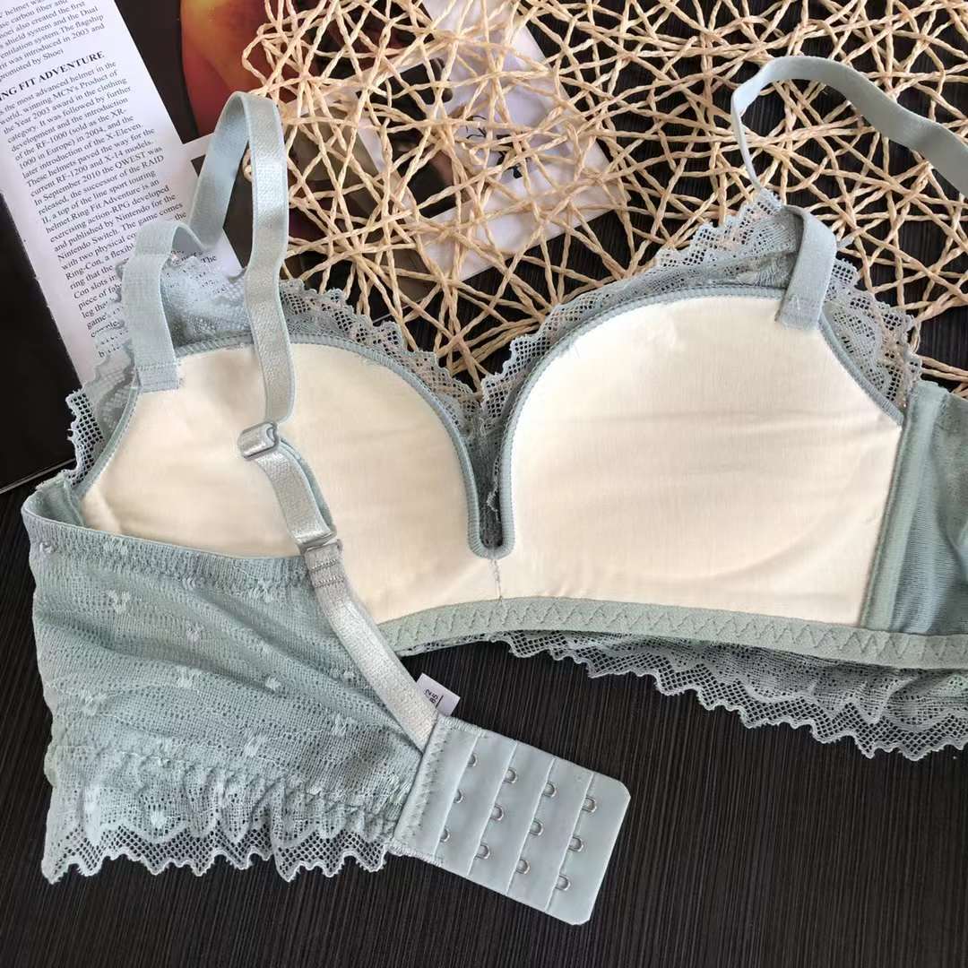 Nuevo Sujetador de encaje cintura ajustable que adelgaza la ropa interior de pecho pequeño empuja hacia arriba la ropa interior cómoda empuja hacia arriba el sujetador sin costuras