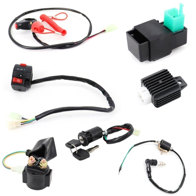 Motorcycle parts ATV four-wheel ATV 50-110CC wiring harness ignition system switch spark plug CDI parts