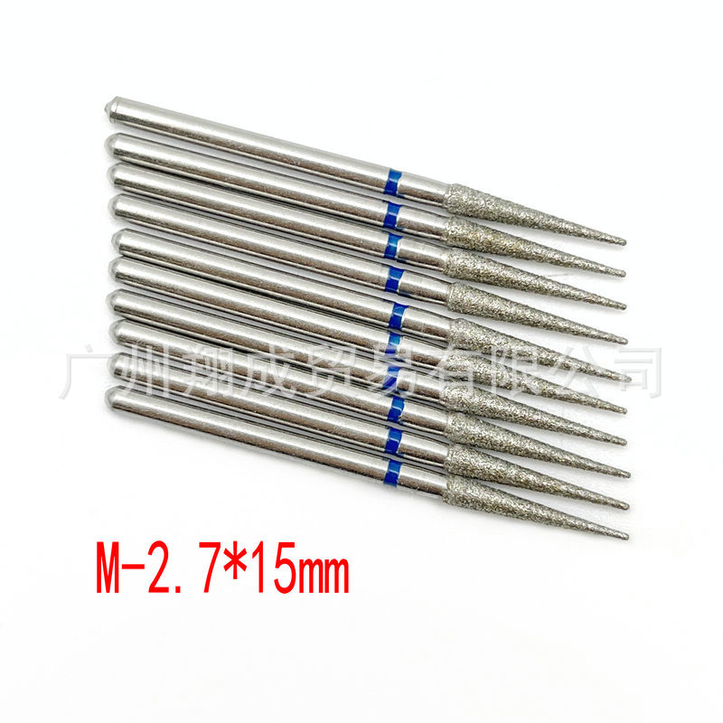 10 unids Amazon Venta caliente nail art carborundum pulido traje uñas descarga taladro piel muerta eliminación diamante Taladro