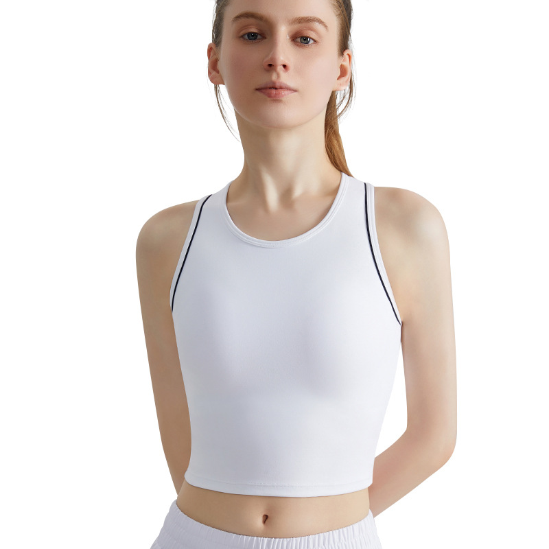 Wiman chaleco deportivo femenino acondicionamiento físico una taza fija de entrenamiento de alta intensidad antichoque chaleco de yoga