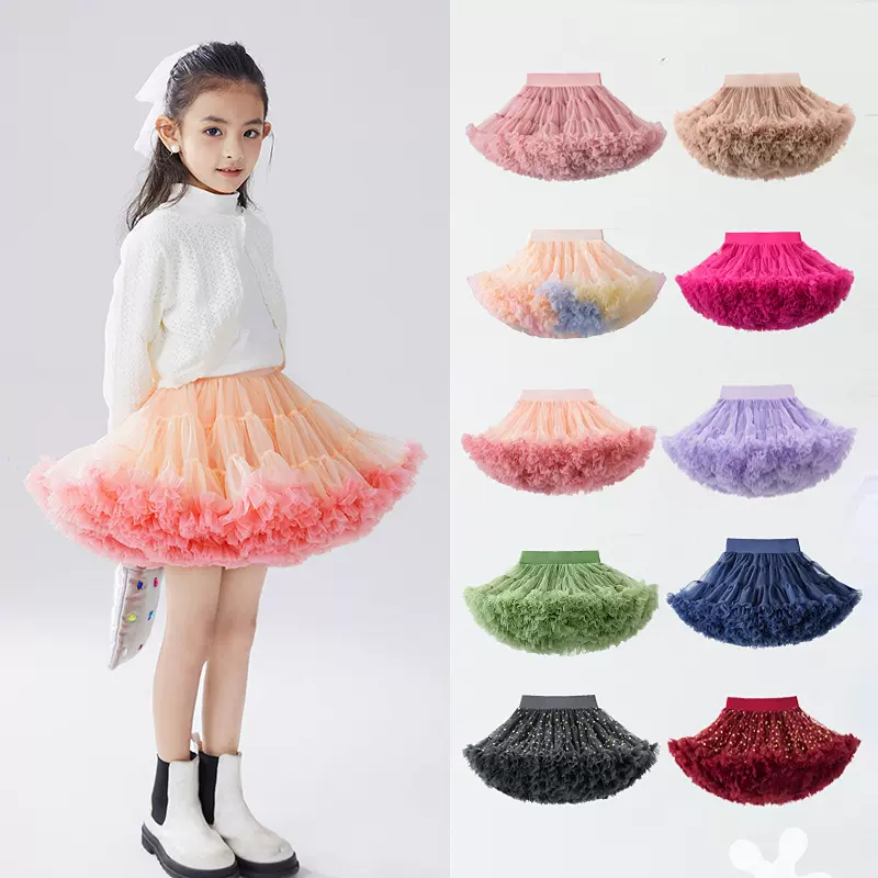 聆风服饰二代超蓬tutu裙儿童节公主蓬蓬裙 ballet tutu for girls