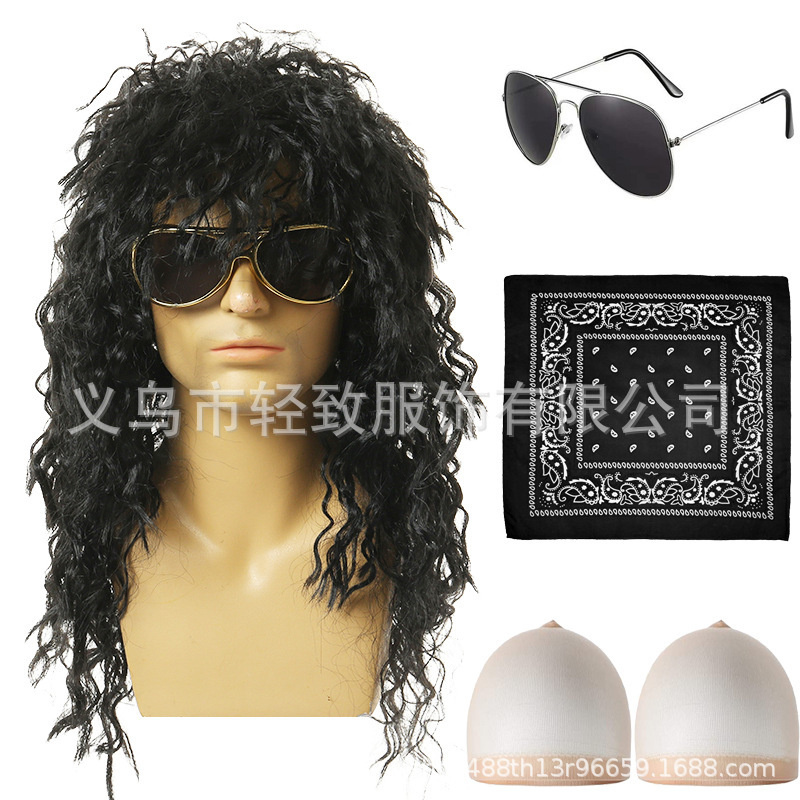 Halloween Wig 80 s Disco Women Wig Punk COS Kids Wig Rock Party Men's Wig Halloween Wig 80 s Disco Women Wig Punk COS Kids Wig Rock Party Men's Wig