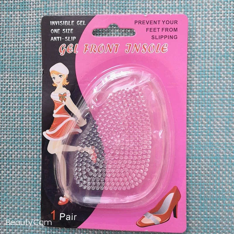 Толстая силиконовая передняя часть в твердом переплете, стелька для ладони, прозрачная латексная, мужские и женские шлифовальные наклейки на высоком каблуке, невидимые Нескользящие наклейки на пятку