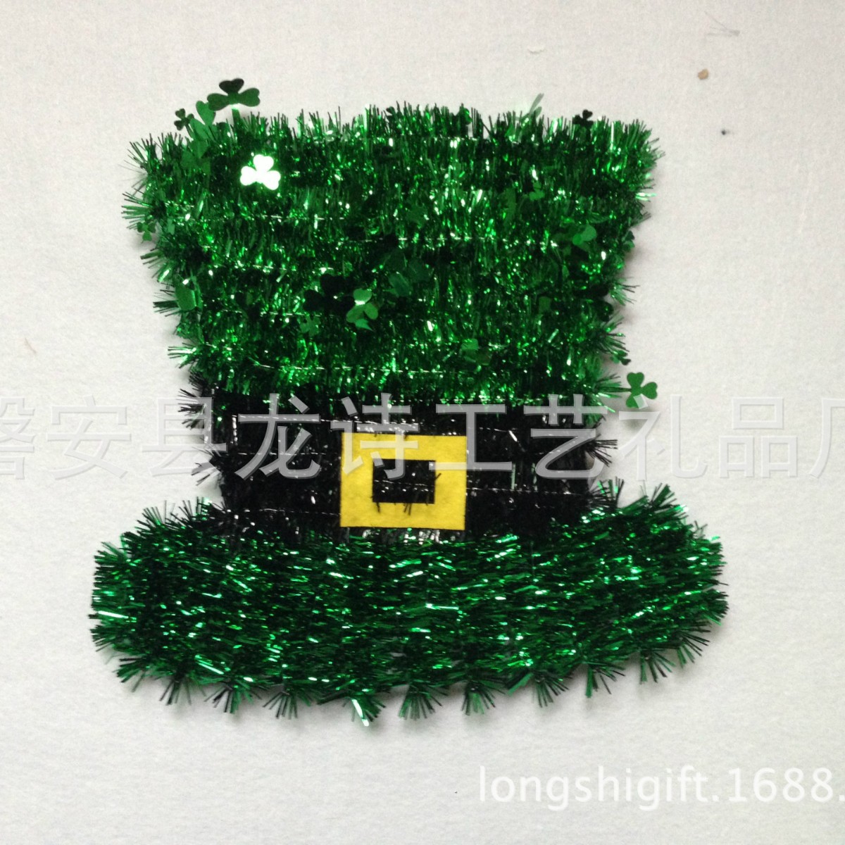 爱尔兰节帽子 爱尔兰节装饰品 爱尔兰节花环 爱尔兰节茜草拉花