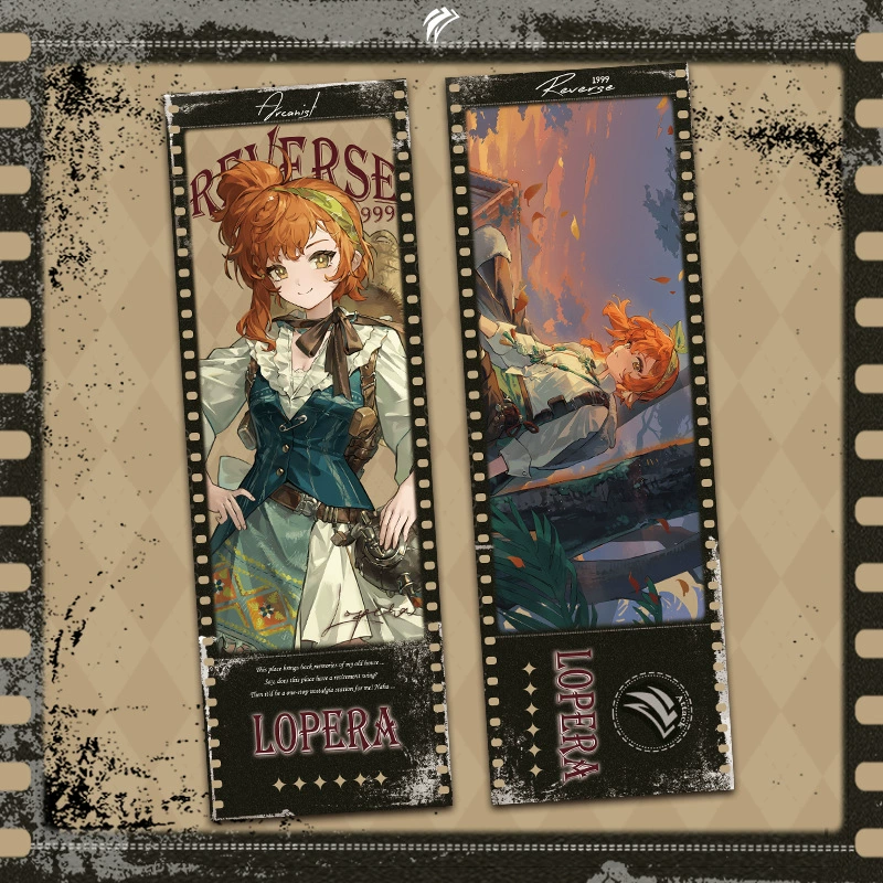 Rewind to the Future game Huang Liang Yi Meng song laser-etched ticket curve girl Song Yun bookmark