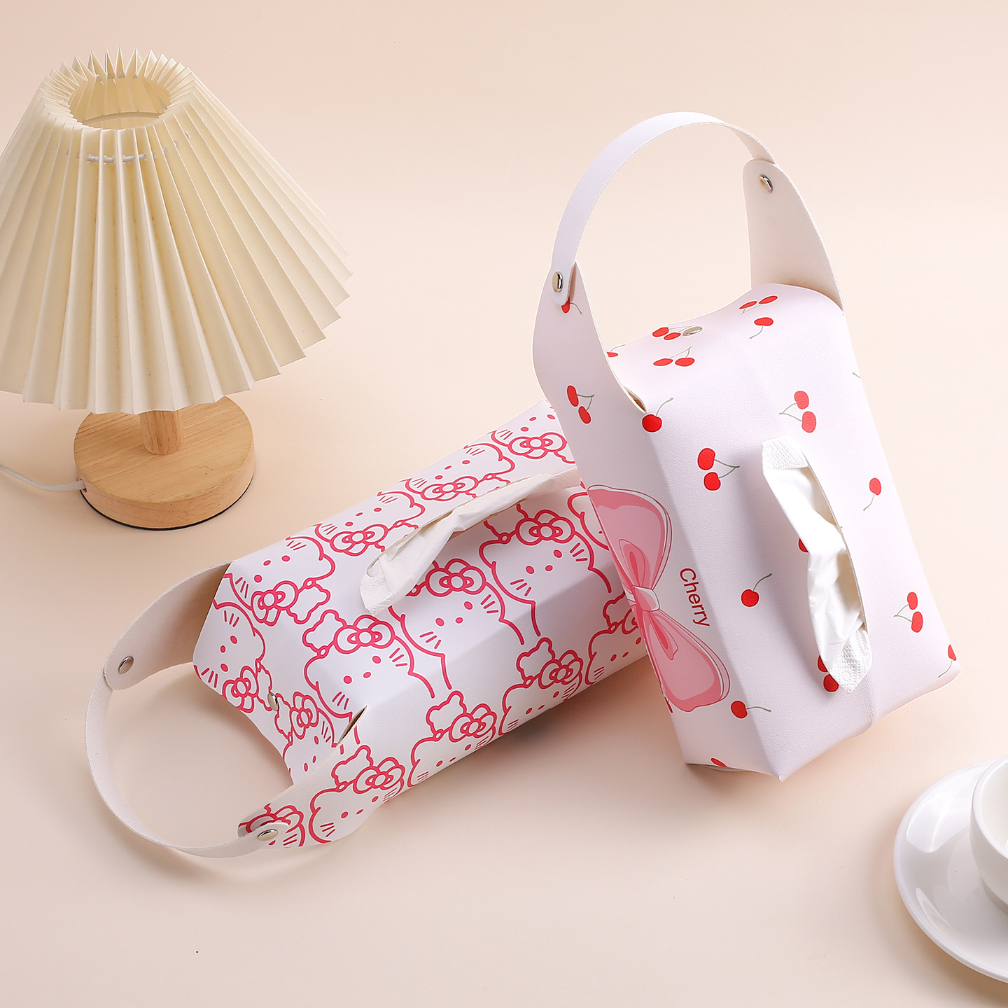 开学季可爱抽纸盒学生宿舍教室挂式纸巾盒收纳盒批发浴室卷纸盒PU