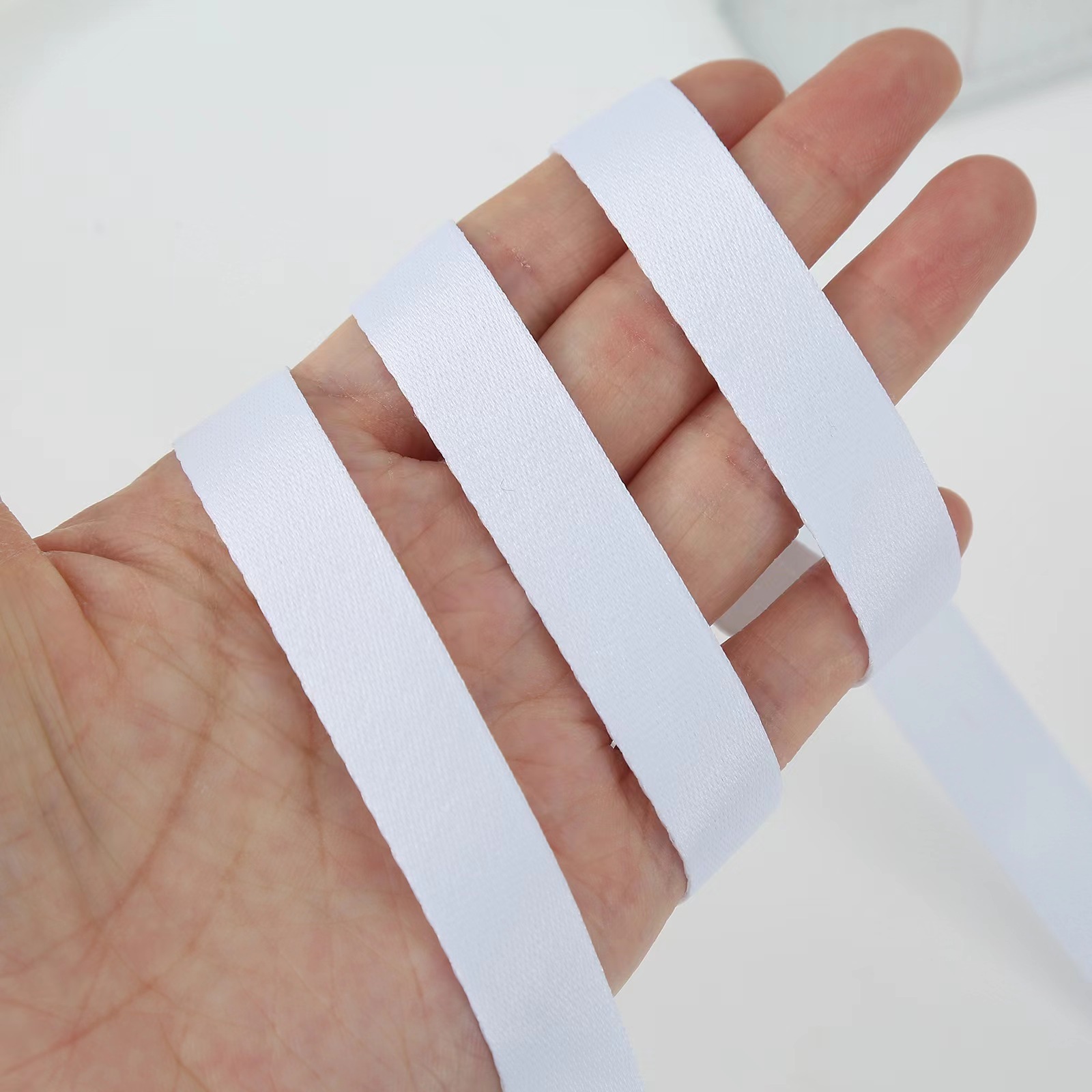 Transfronterizo poliéster de transferencia térmica cinta 1CM - 5CM sublimación térmica blanco cinta de taza de agua con impresión térmica cualquier figura cuerda de suspensión