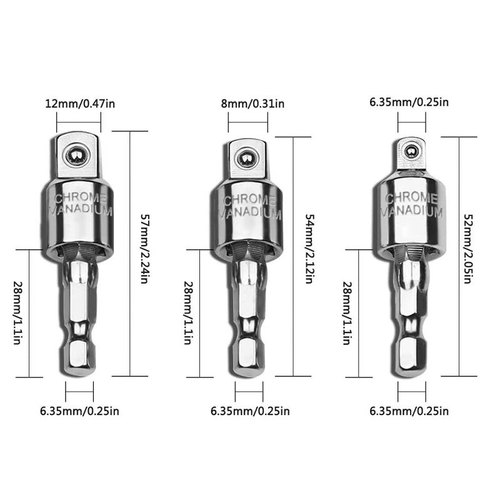 360-degree wind ball universal joint hex handle four-way sleeve universal coupling screwdriver adapter drill bit converter