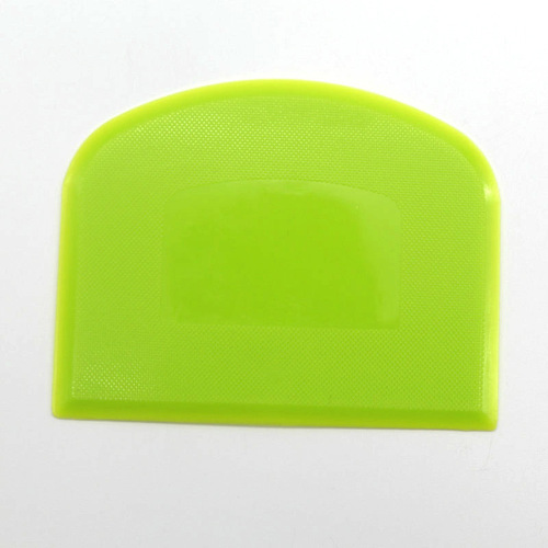 Plastic PE Soft Scraper Dough Scraper Cake Scraper Noodle Scraper Semi-Circular Trapezoid Dough Scraper Baking Tool Home Use