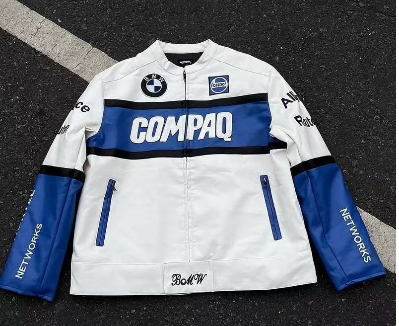 F1刺繍ジャケット卸売越境アマゾン秋冬婦人服新作ファッションゆったり長袖レトロアメリカンスタイル