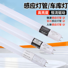 批发T8微波雷达感应地下室车库led灯管仓库停车场人体感应灯管