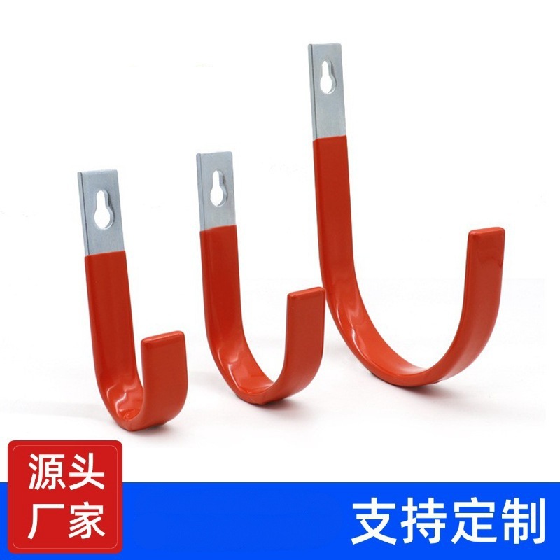 亚马逊扁铁钢承重型挂钩墙壁挂钩水管大挂钩收纳车库仓库收纳架