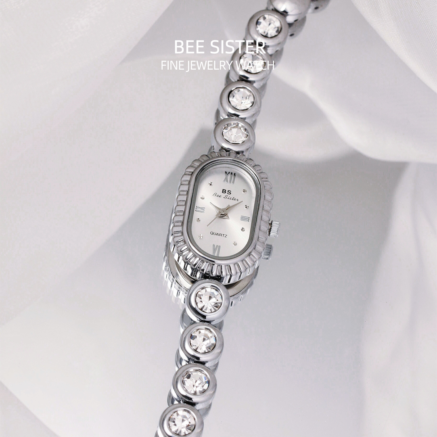 60g Weight Tempered Glass Mirror Material Alloy Strap Material Watch Classification Pointer Display Type Jewelry Buckle Buckle Style Oval Dial Shape Casual, Daily Occasion Quartz Movement Solid Color Pattern Women's Gender Retro Style Retro Solid Color Jewelry Buckle Quartz Watch Women's Watches 15