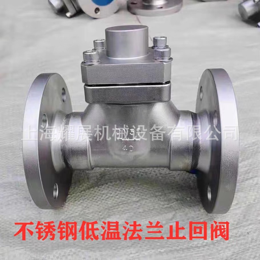 DH41F-40P不锈钢低温止回阀 升降式法兰止回阀 液氧天然气单向阀