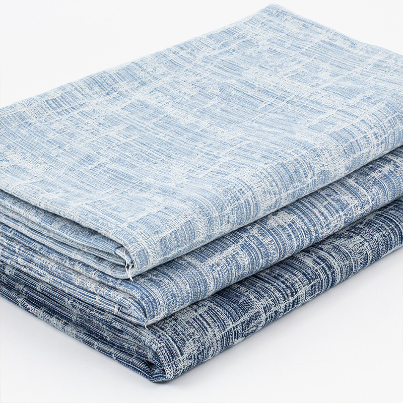 Manufacturer in stock washable texture jacquard Denim fabric jeans fabric clothing fabric washed Denim fabric Manufacturer in stock washable texture jacquard Denim fabric jeans fabric clothing fabric washed Denim fabric