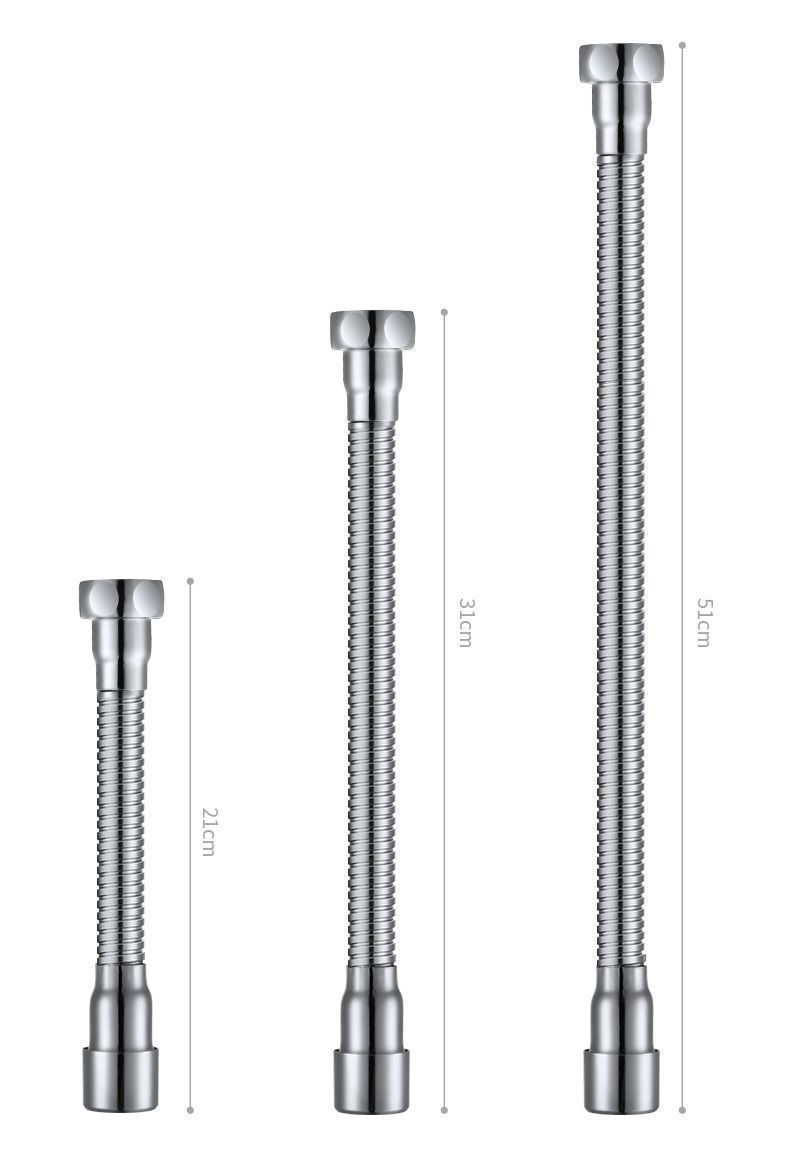 Universal pipe extension hose, flexible and shaped extension pipe, splash-proof water extender, faucet extension pipe, water connection pipe undefined