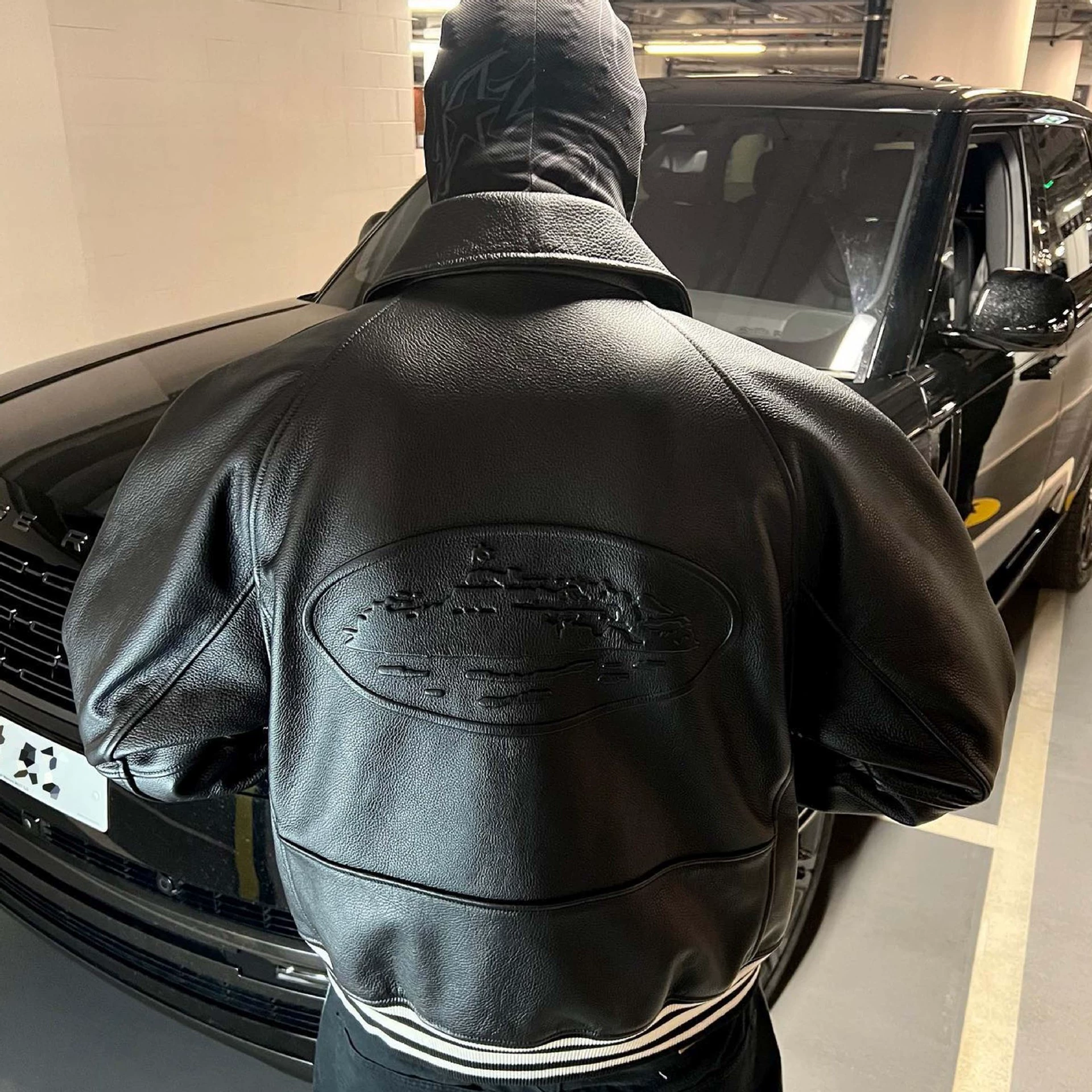 Corteiz American retro PU leather jacket Winter MA1 flying locomotive overcomes the coat Demon Island