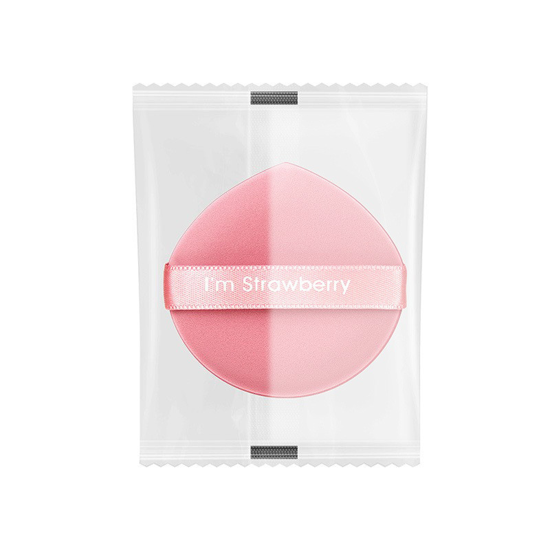 Almohadilla de aire Puff de belleza Puff de huevo seco y húmedo, pastel de yema de huevo disponible de doble cara, pastel de piña, soplo de maquillaje seco y húmedo