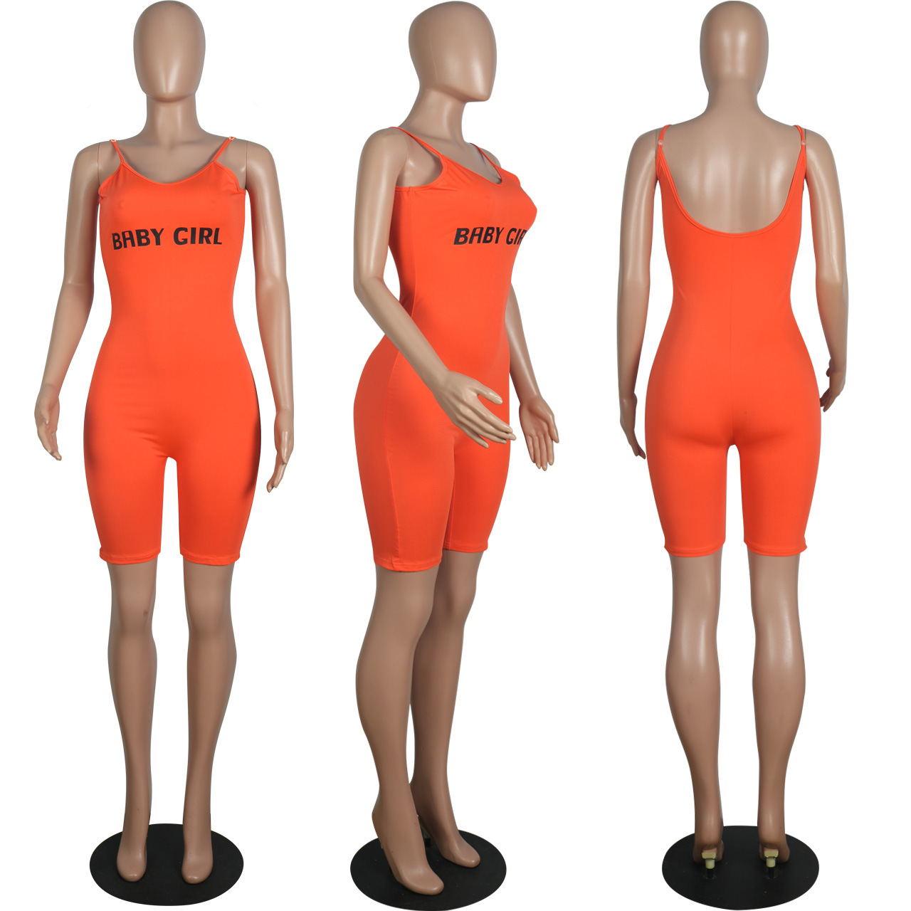 Women Site Solid Color Tight Backless Bodysuit