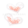 Transparent nail sequins for St. Valentine's Day for contouring, ceramics, accessory, hairgrip