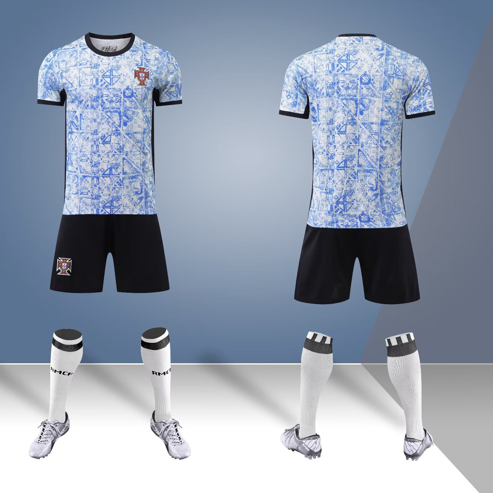 2425 juego de ropa de fútbol para adultos y niños Copa del Mundo Club de secado rápido para hombres y mujeres equipos de impresión de entrenamiento