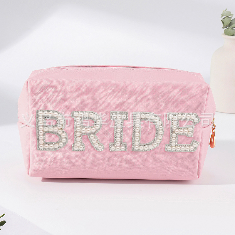 Amazon nuevo portátil carta perla bolsa de cosméticos gran marca de moda de alta apariencia de maquillaje bolsa de almacenamiento al por mayor