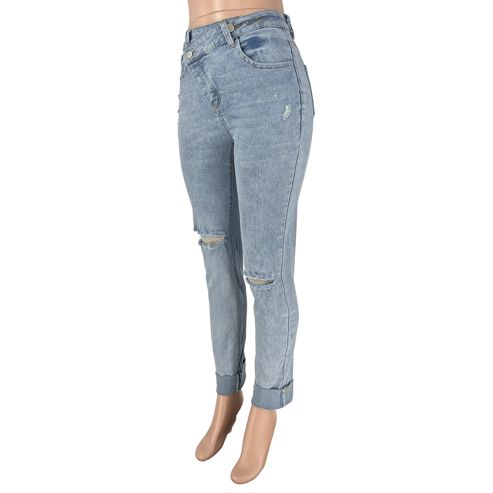 Women's Daily Streetwear Solid Color Full Length Jeans display picture 27