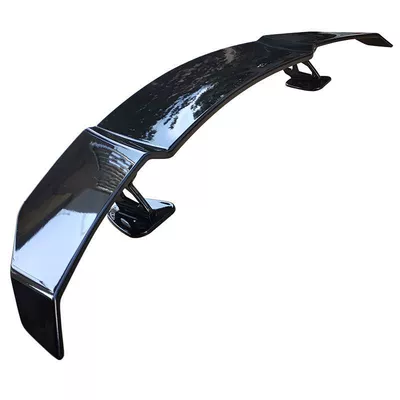 GT racing wing trunk decoration, Fixed wind wing - glossy-black-rear-wing-low-bracket-bracket-height-12cm-no-need-to-drill-holes