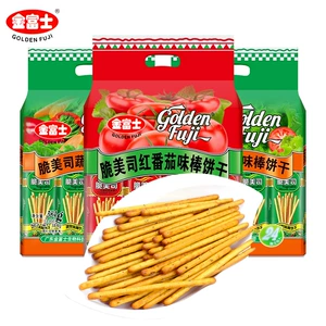 Хрустящее печенье Golden Fuji в США, 384 г, овощное томатное печенье с несколькими вкусами, закуски для пальцев
