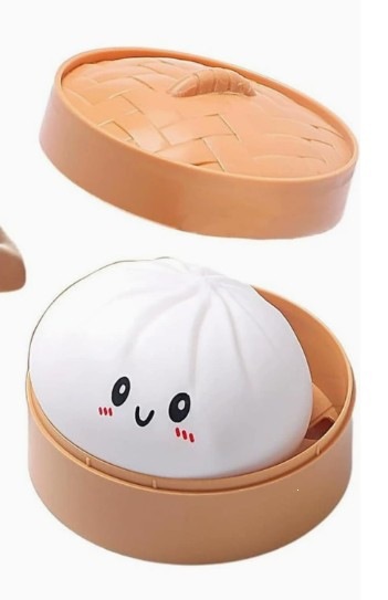Dumpling Squishies Toy Simulación de bolos de pellizco de pellizco de juguetes de descompresión de bolos de pellizco de juguetes