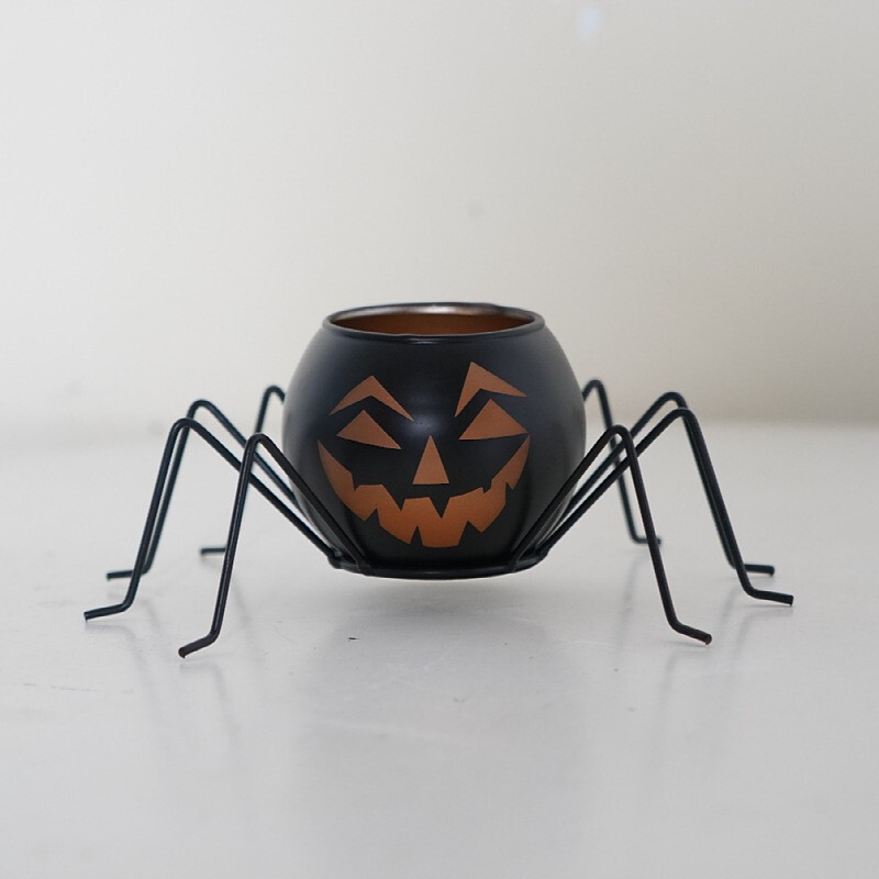 国境を越えた新しいハロウィーンの面白いカボチャのガラスキャンドルホルダーフェスティバル雰囲気の装飾小道具装飾装飾品|undefined