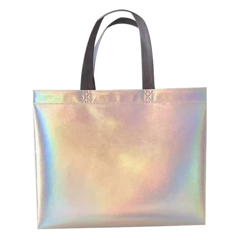 [Цветной лазер] Нетканая сумка с длинной ручкой и логотипом Модная брендовая упаковочная сумка Женский обувной магазин Подарочная сумка для покупок