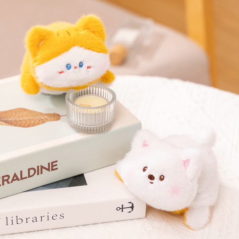 Nuevos productos transfronterizos lindos panda voltear colgantes de animales bolsas de muñecas de dibujos animados bolsas de llaveros juguetes de peluche colgantes lotes image 7