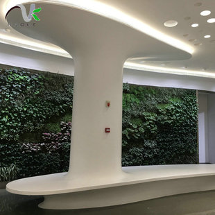 GRG reinforced gypsum shopping mall waiting chair curved surface FRP front desk large creative gypsum products factory direct supply