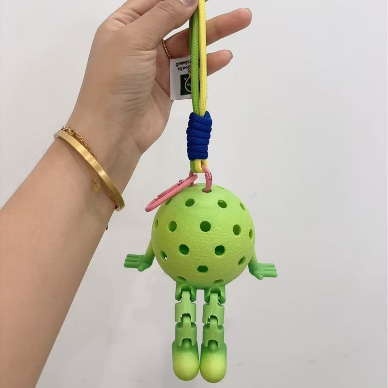 ピックルボールピックルボールイベントコレクションお土産ピックルボールラケットキーホルダーバックパック携帯電話ペンダントペンダント|undefined