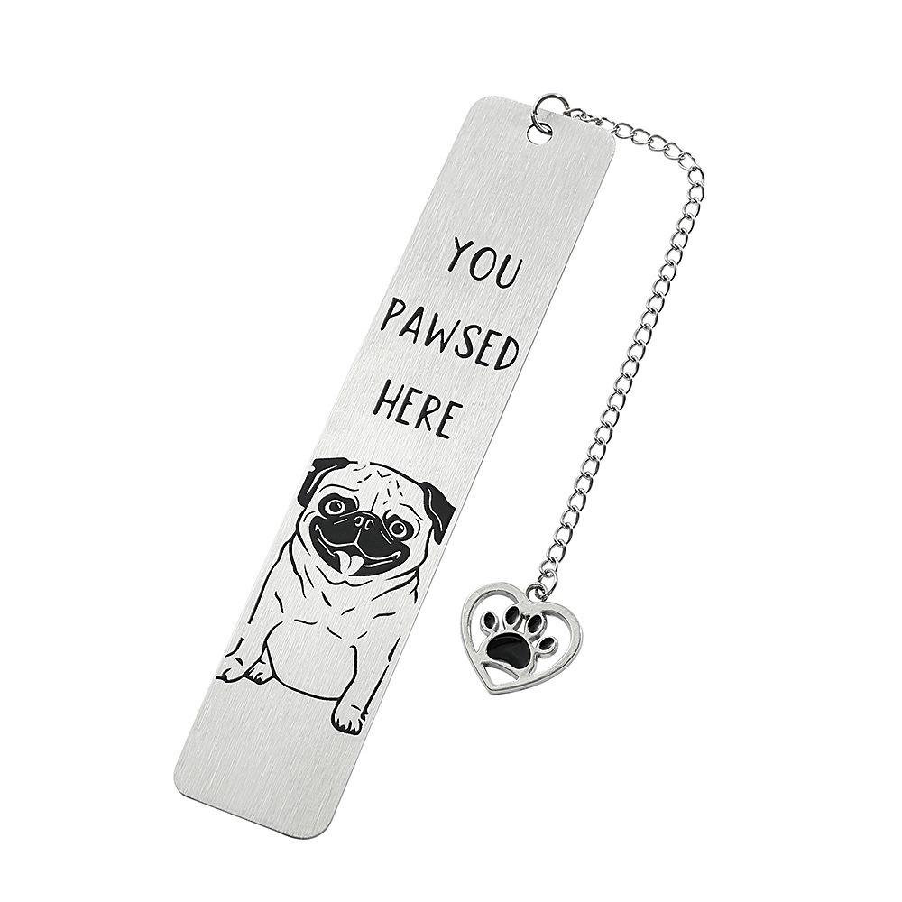 Amazon venta caliente interesante gatito perro marcadores adorables diseño de contraste de color blanco y negro marcadores de acero inoxidable fabricantes al por mayor