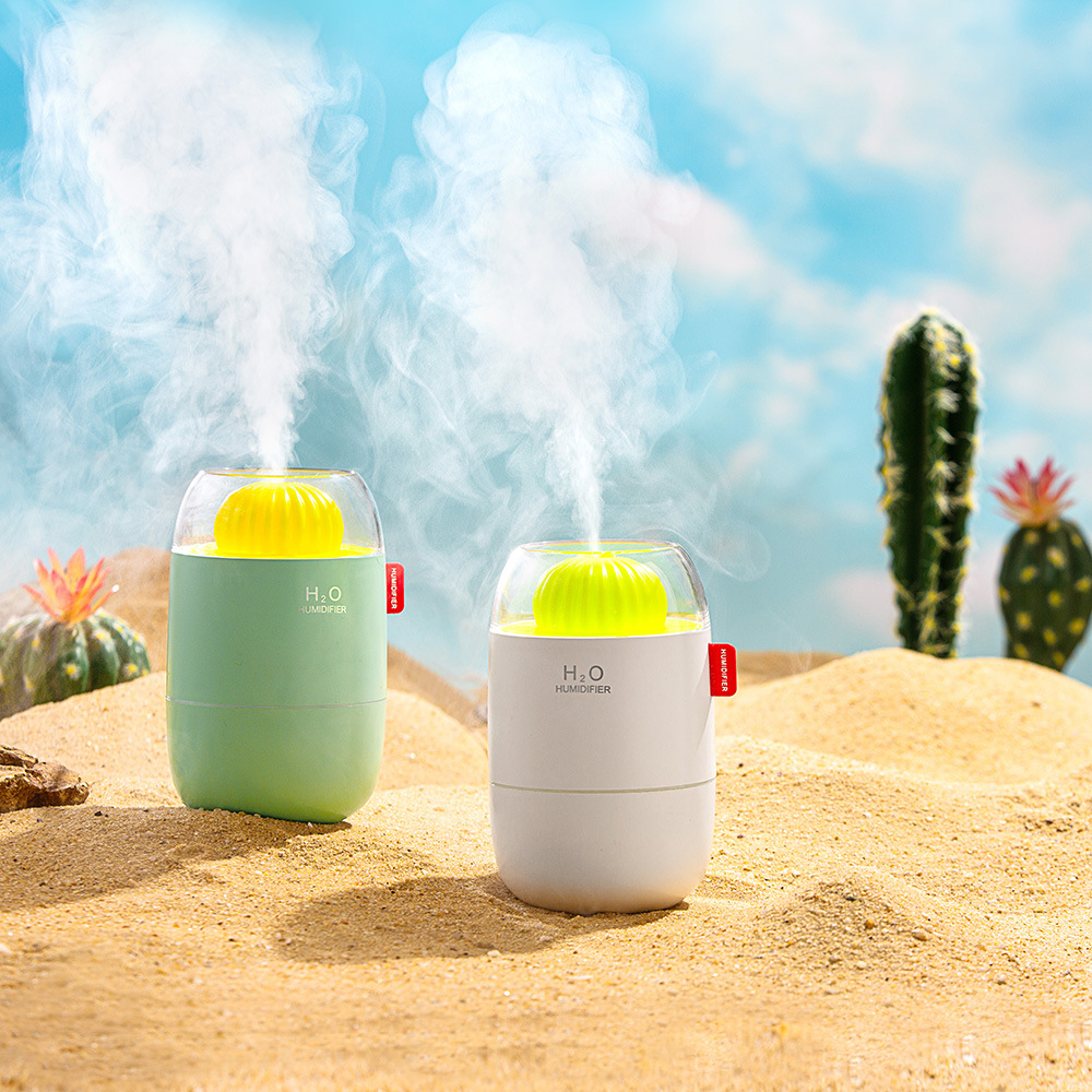 New Product Cactus Humidifier Cross-Border USB Night Light Office Home Mini Hydrating Humidifier Creative Ornament