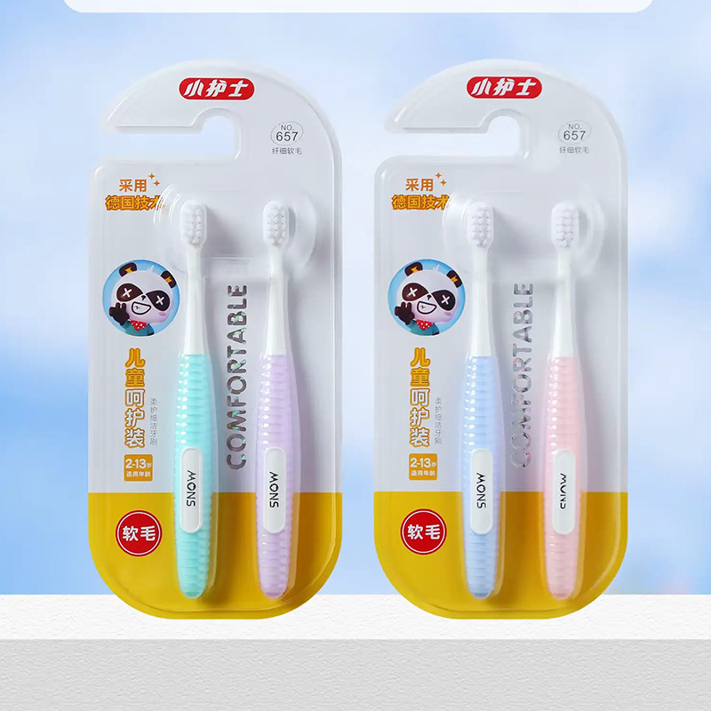 Manufacturer Wholesale Little Nurse Toothbrush 657 Kidsren's Soft-Bristled Toothbrush to Care for and Clean Babies Aged 3-13 Years Old Primary School Students