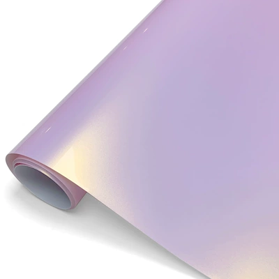 Factory Direct Sales New Car Wrap Film Bright Gold Pink Fantasy Purple Fantasy Gray Charm Purple Car Sticker Central Control Rearview Mirror (Auto Color Change Film) - glazed-pink-gold-30x150