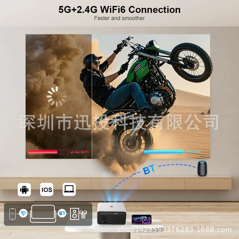 Проектор видео TD85SE 2K 4K Full HD 1080P с Android, автофокус, PK L01
