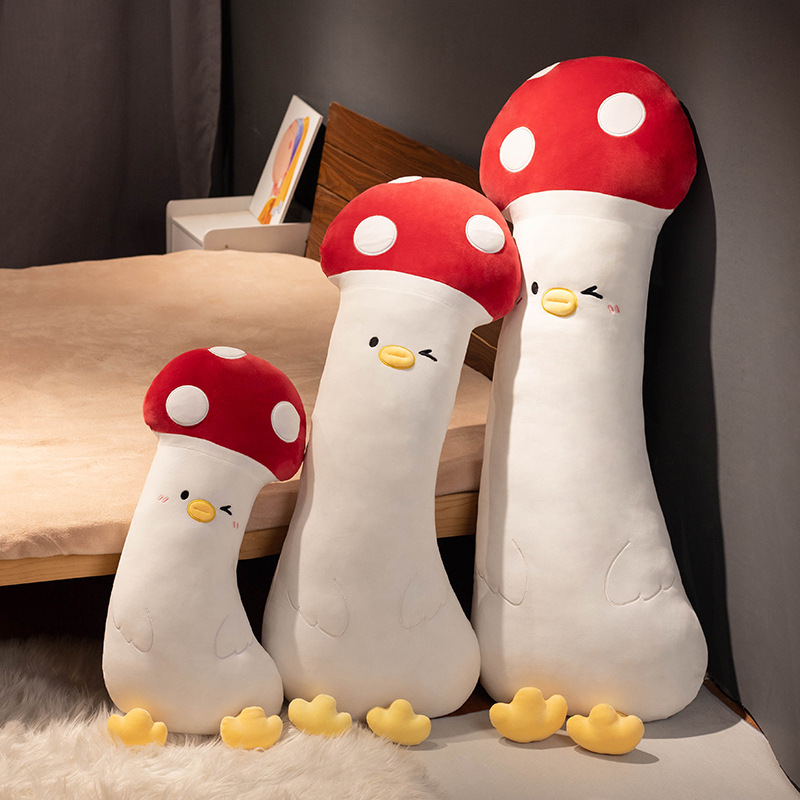 Turn vegetables into little chicken long-leg pajamas sleeping mushrooms cushion plush toys home sofa bed hug