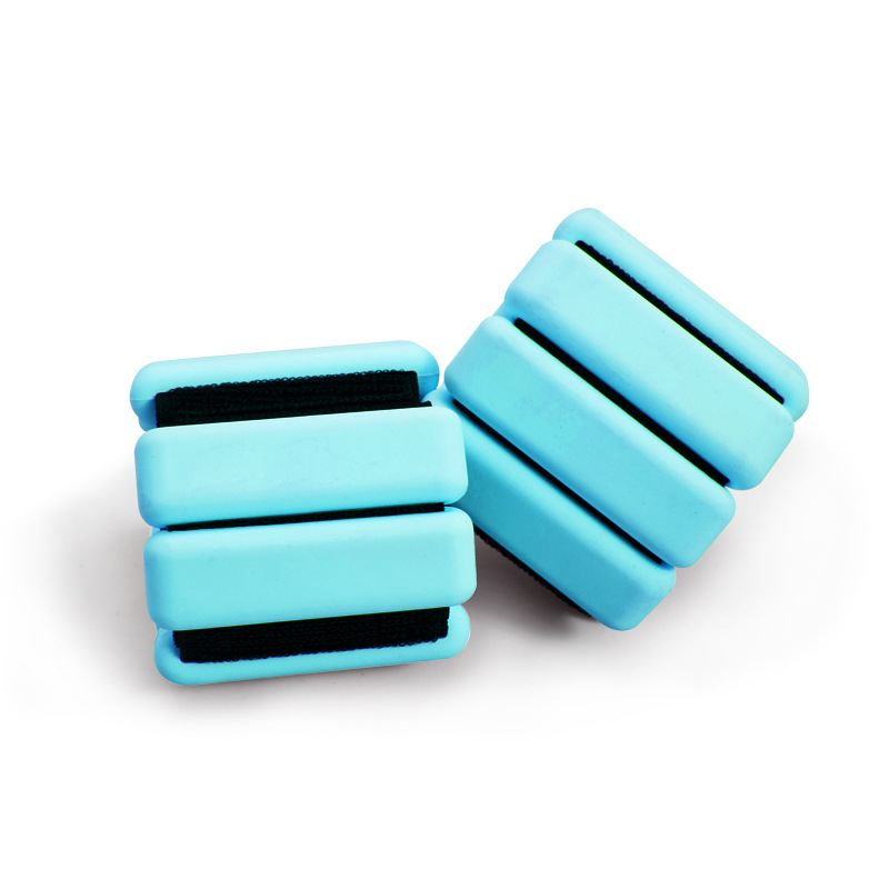 Pulsera de peso de 2 libras en stock, brazalete de yoga universal para hombres y mujeres, brazalete de peso anti sudor ajustable multicolor