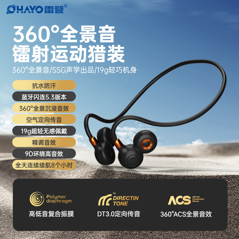 Bluetooth Headset New Wireless Ear-Mounted Conduction Non-In-Ear Sports and Running-Use-I10 Cross-Border Waterproof Headset
