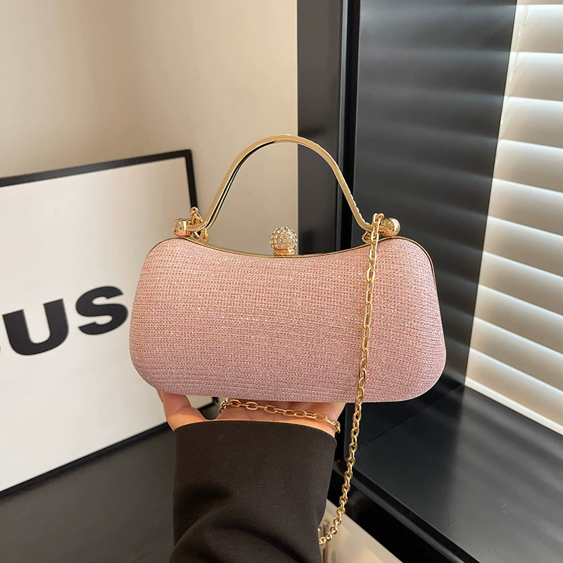 Box One-Shoulder Chain Bag, Demi-Season Fashionable Mini Shoulder Purse, 16×7×6 cm