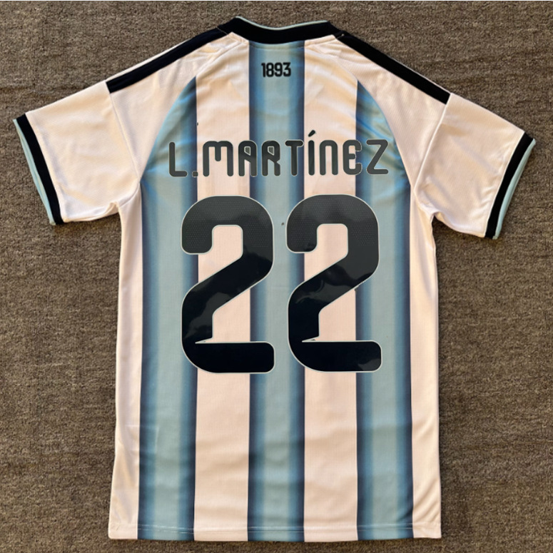 Copa del Mundo 2026 Argentina casa Messi 10 López 21 Martínez 22 camiseta de fútbol