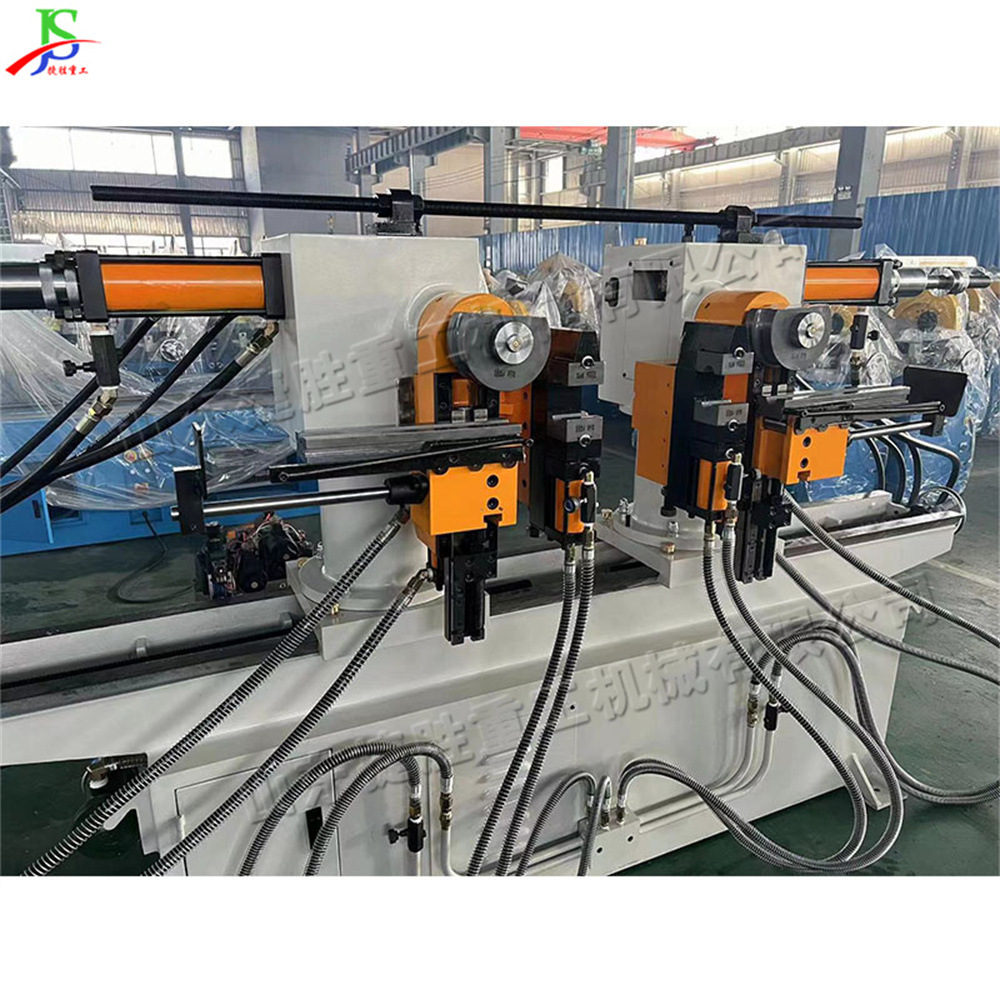 Máquina de doblar tuberías hidráulicas de doble cabeza de escritorio máquina de doblar tuberías de construcción naval máquina de doblar tuberías completamente automáticas