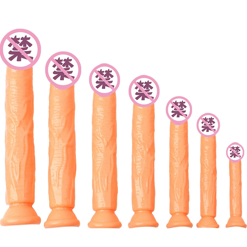 Realistic Transparent Dildo with Suction Base, Multiple Sizes (Ø 2–5 cm, 10–23.5 cm)