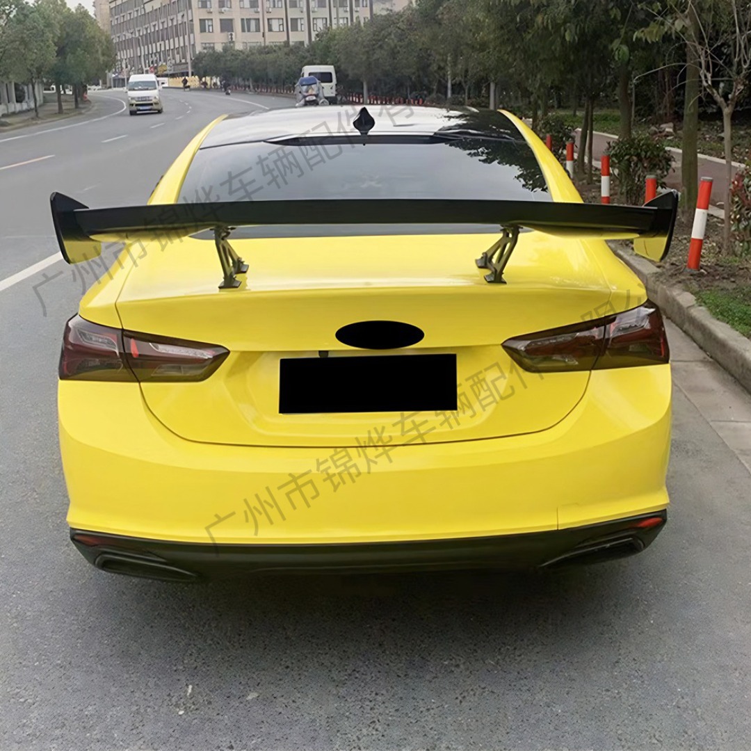 Universal Car Rear Wing Gt Style 145cm Aluminum Bracket Abs Material Perforated Rear Spoiler Fixed Wing