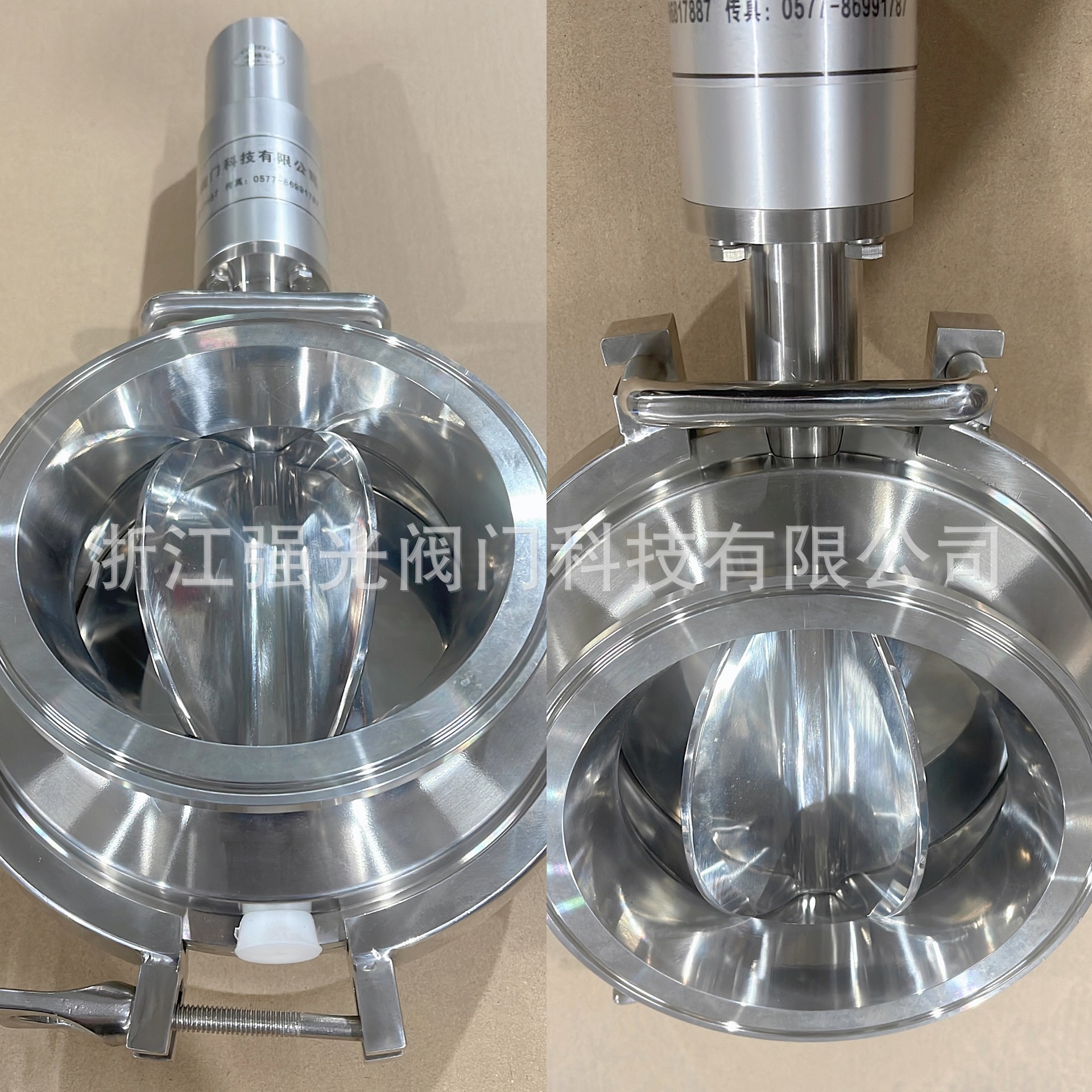 卫生级不锈钢，气动，六瓣阀，多瓣阀，六瓣蝶阀，多瓣蝶阀，316L