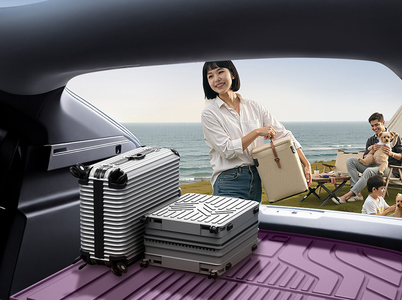 Suitable for the AITO M6 pure electric version, TPE trunk mat, 26 models, Huawei car interior modification accessories, floor mat supplies
